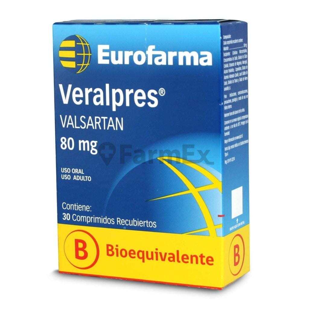Veralpres 80 mg x 30 comprimidos Farmex-MiaHealth-Persistente
